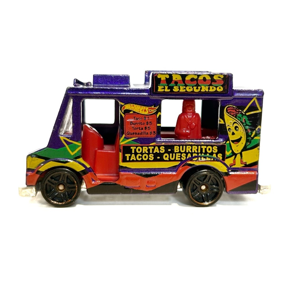 Vintage 1983 Hot Wheels El Segundo Taco Truck Diecast Toy Car Metallic Purple
